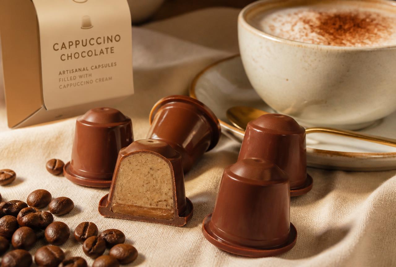 Cápsulas artesanais de cappuccino
